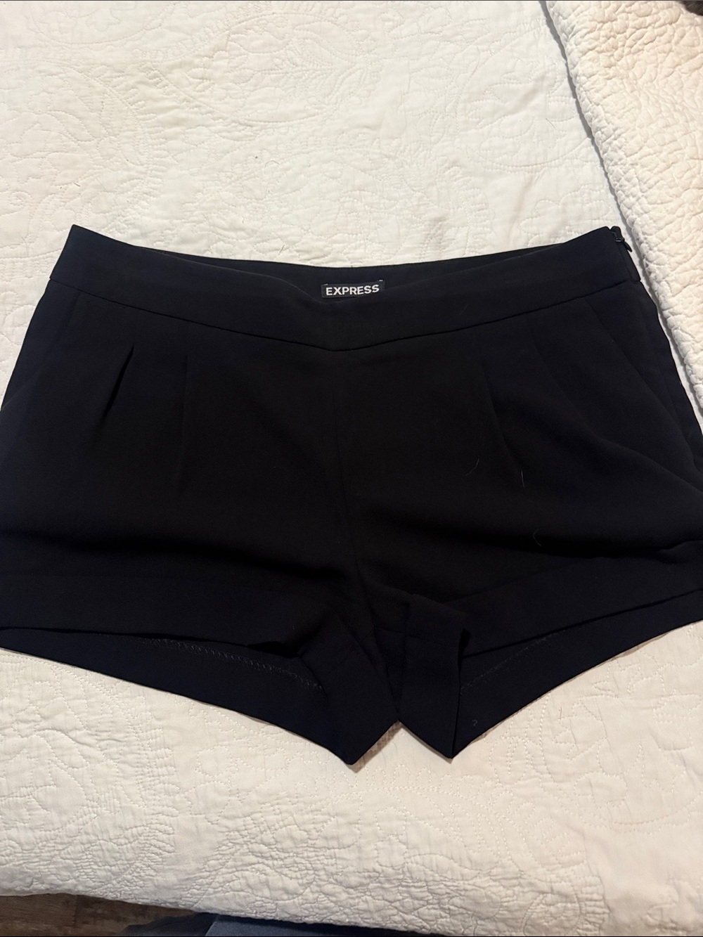 Express Black High-Waist Tailored Women's Shorts